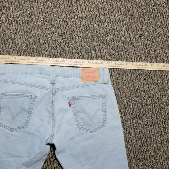 Vintage Levi's Low Slouch Denim Capri's Size 9 Pale Blue Denim - Picture 12 of 15